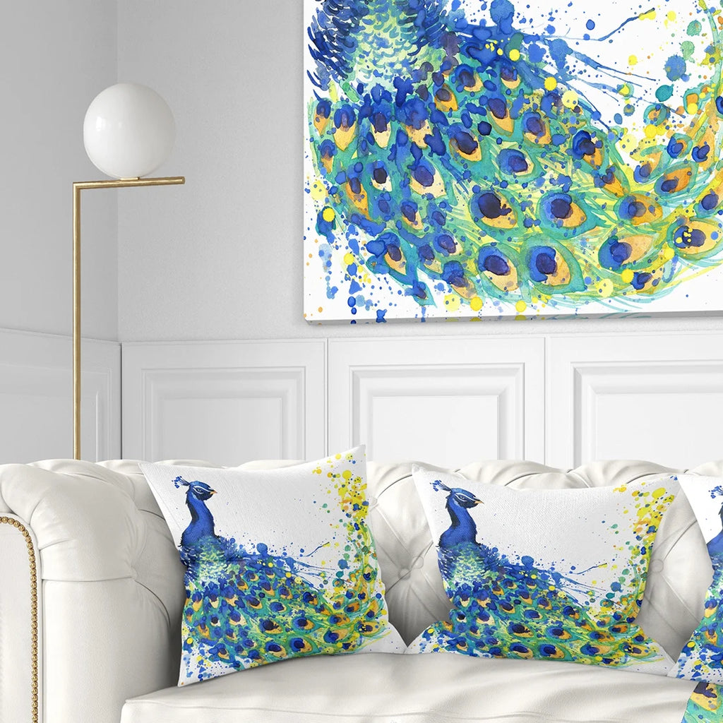 Contemporary Animal Throw Pillow 18x18 E415