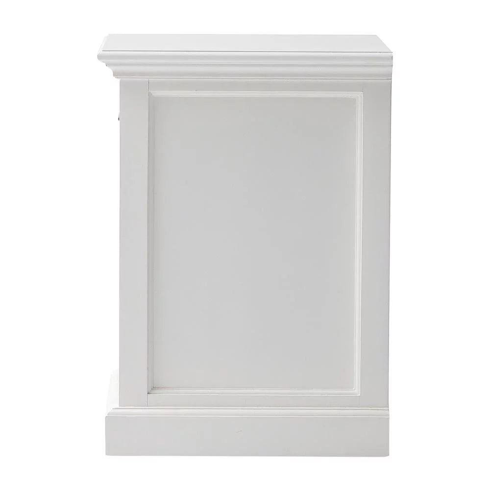 White Nightstand with Dividers R18900