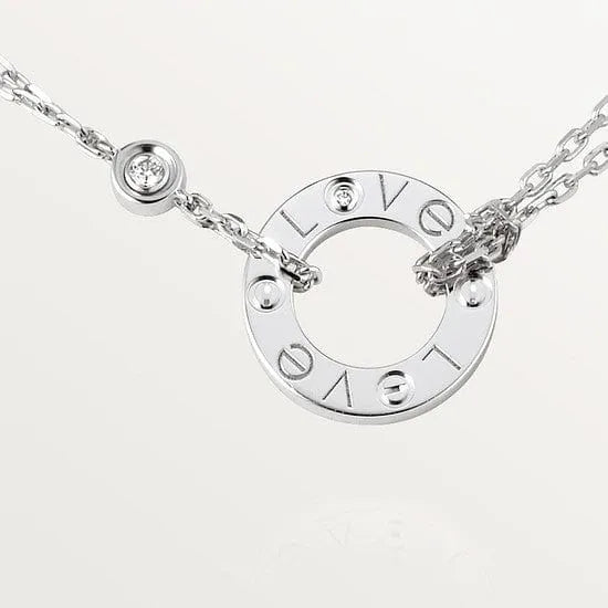 Love Necklace With 2 Diamonds M8833