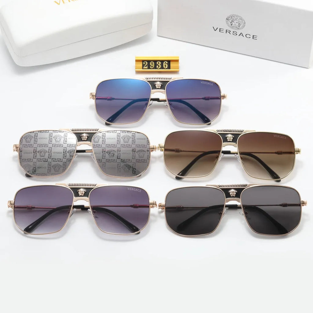Round Stripe Printed Polarized Sunglasses Y409158