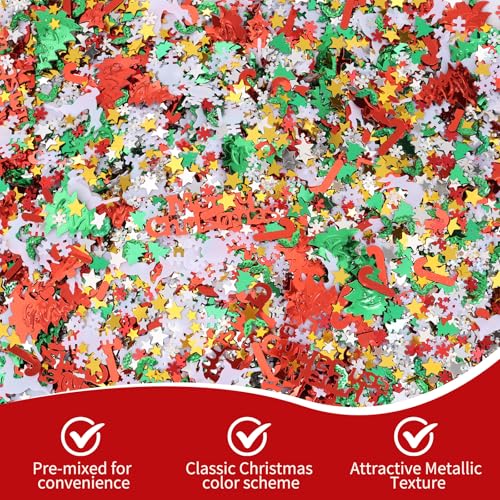 1LB Christmas Crinkle Cut Paper Shred Gift Basket Filler N8742