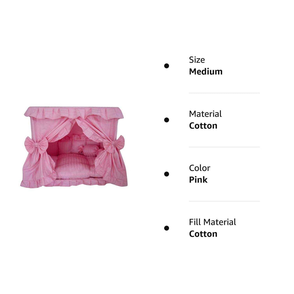 Pink Pet Dog Bed with Pillow T45967