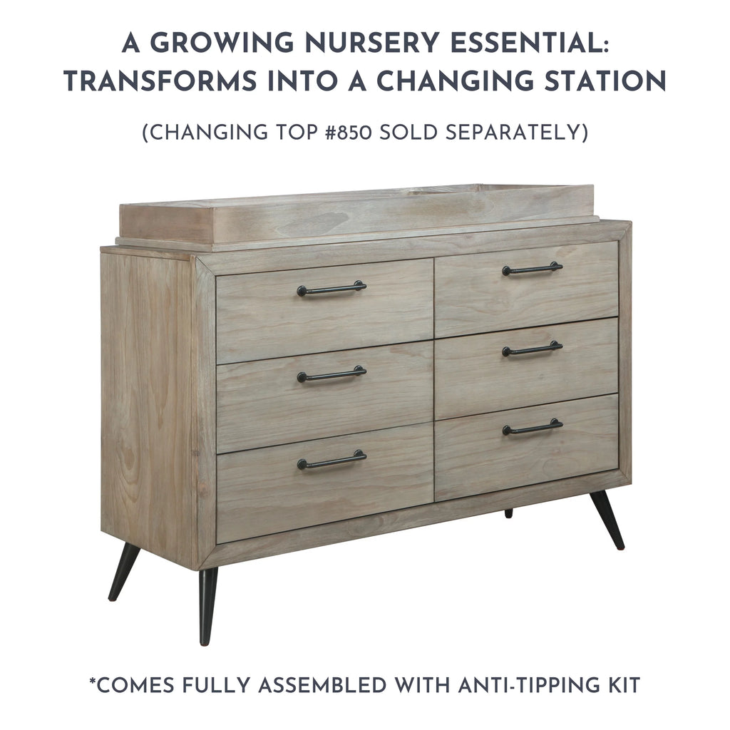Mid Century Double Dresser F554602