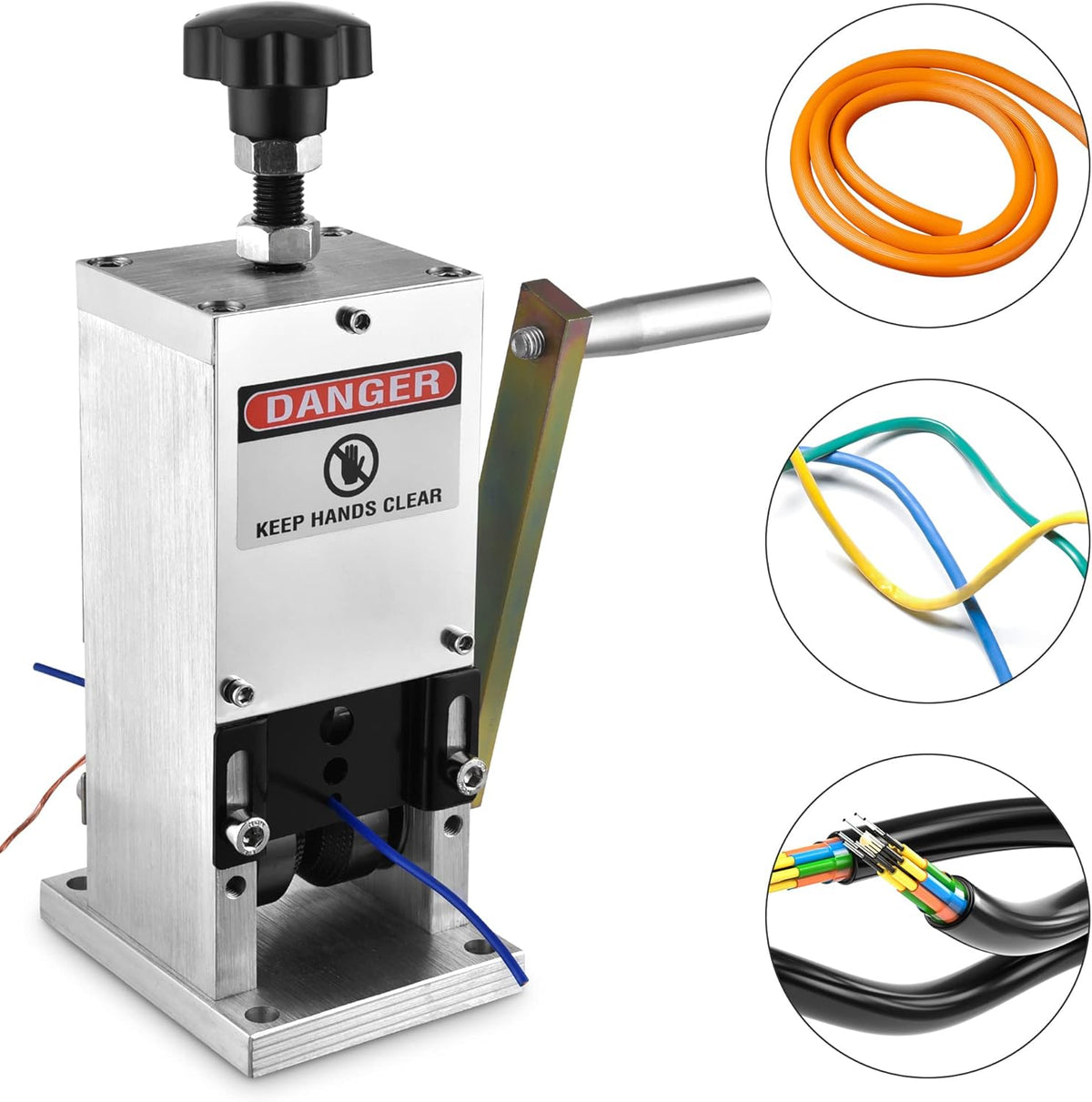 Manual Wire Stripping Machine with Drill Connector Cable Peeling Stripper Tool 0.06-0.98 D88554
