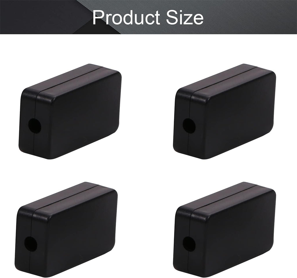 Black ABS Plastic Junction Box with Ear C2372