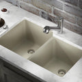 Quartz Granite Double Basin Undermount Kitchen Sink B33232