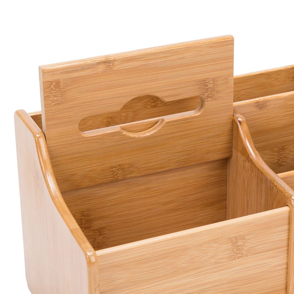 Bamboo Desk Organizer with Extendable Storage J17964