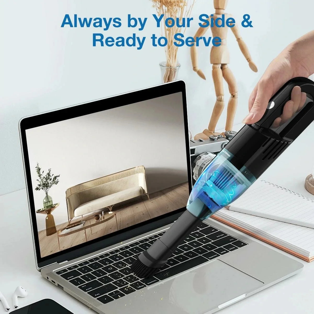Cordless Handheld Vacuum Cleaner 6500Pa with Multi-Nozzles M679732