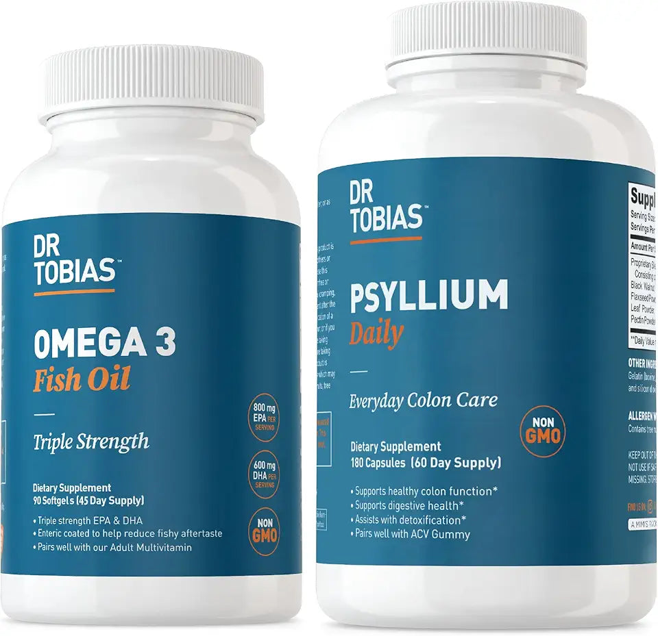 Omega 3 Fish Oil & Psyllium Husk Capsules I304