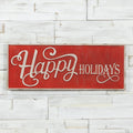 Red Happy Holidays Sign Pack of 2 U3271