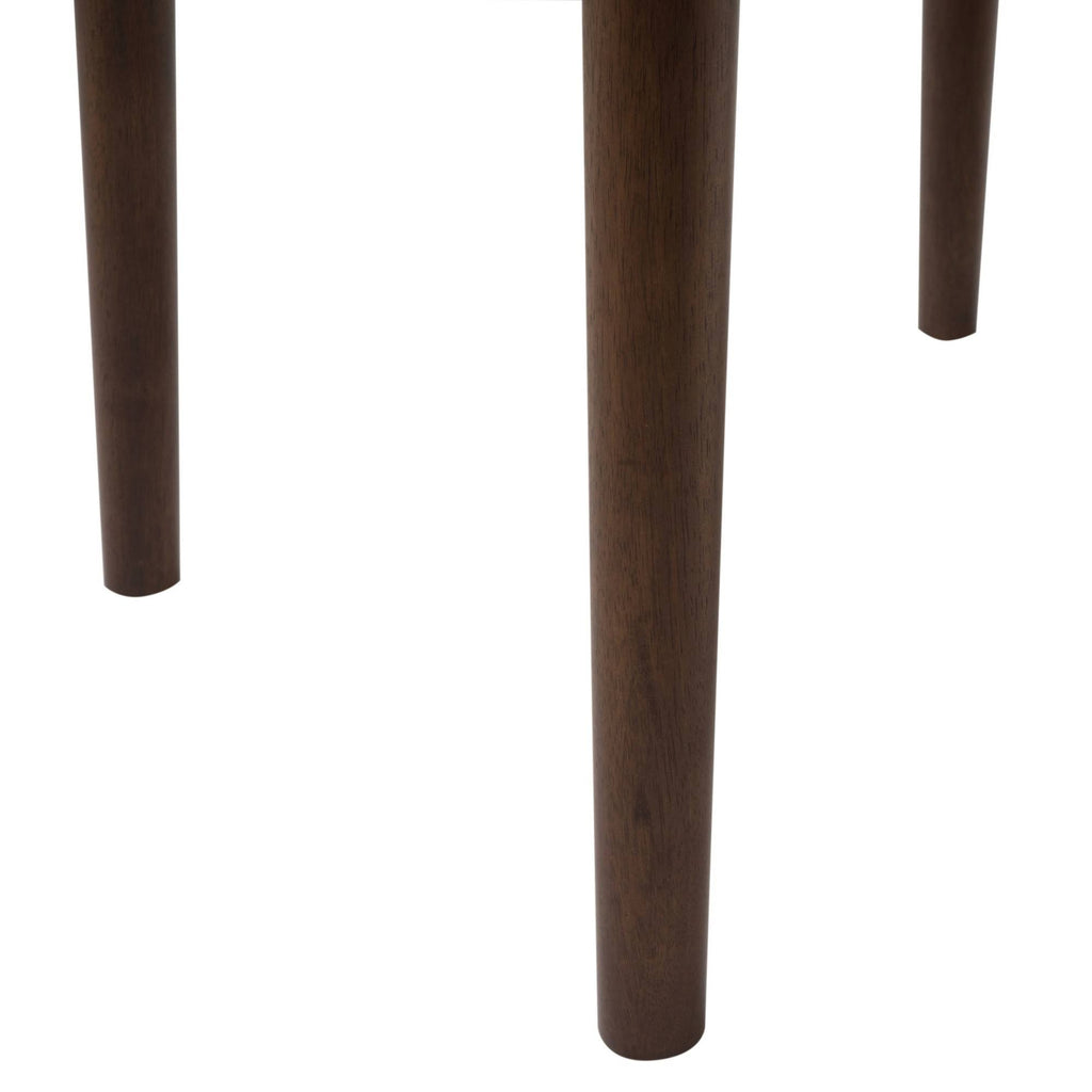 5 Piece Dining Set Natural Walnut Light Beige Q90056