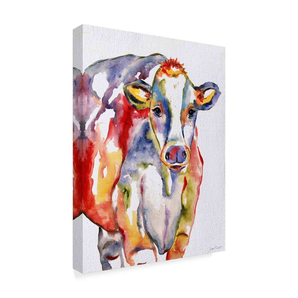 Colorful Cow Canvas Art E2781