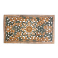 Teak Relief Panel Wall Décor Y15084