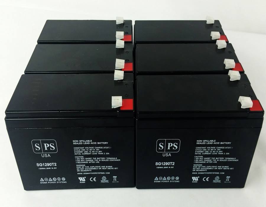 12V 9Ah Replacement Battery (Terminal T2) (6 Pack) S289