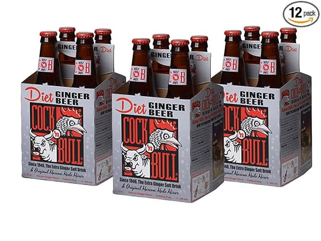 Diet Ginger Beer 12 oz Glass Q618618