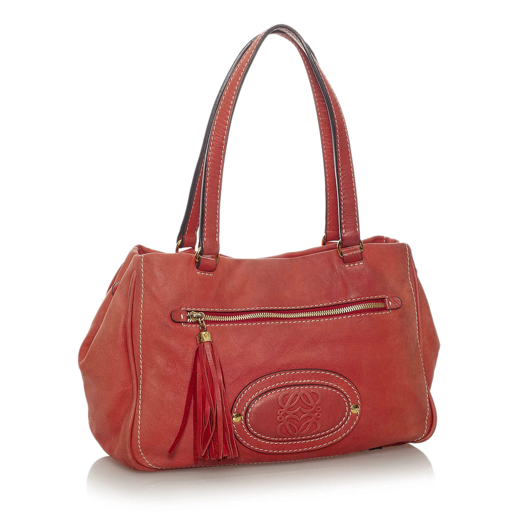 Pre-Owned Calf Leather Shoulder Bag Q347