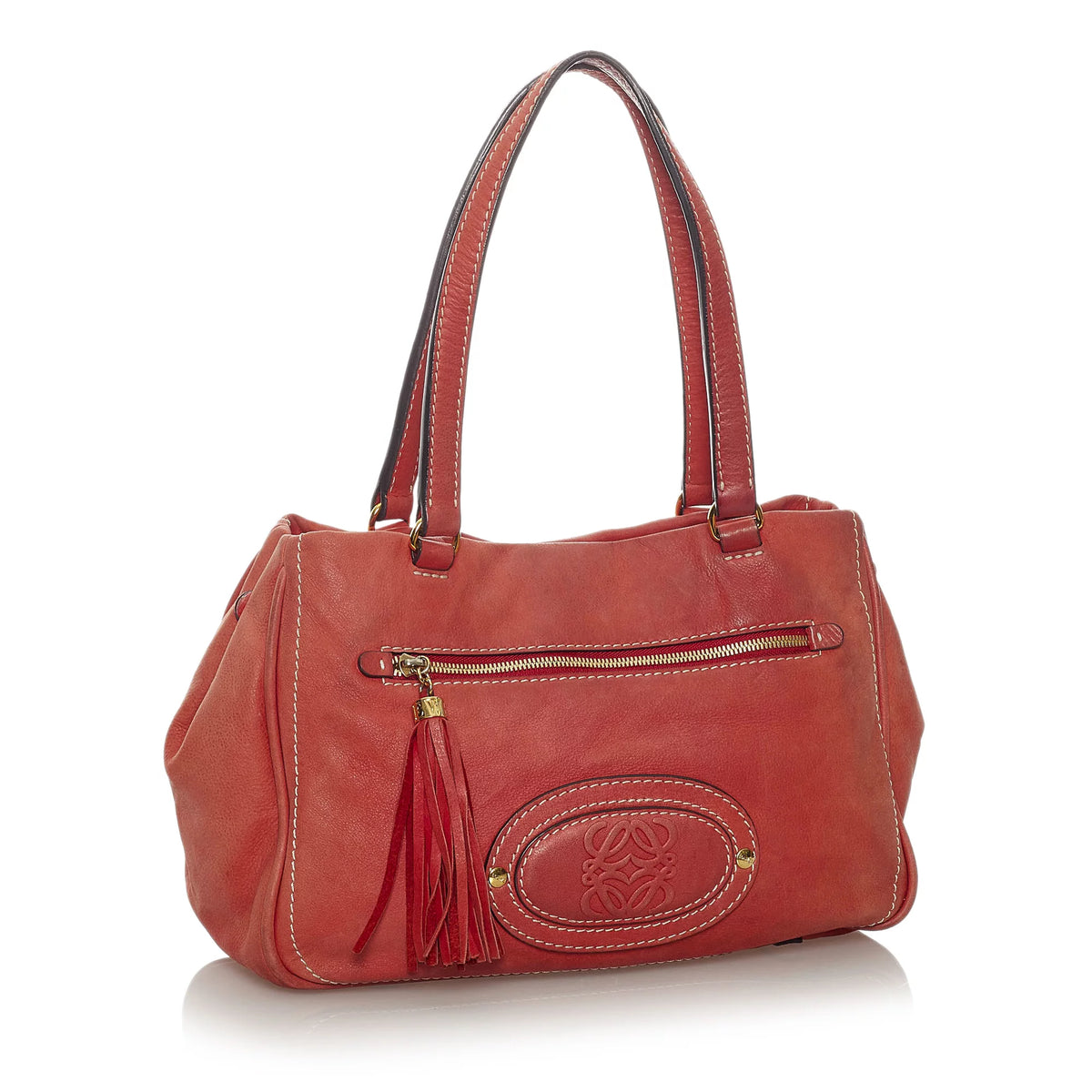 Pre-Owned Calf Leather Shoulder Bag Q347
