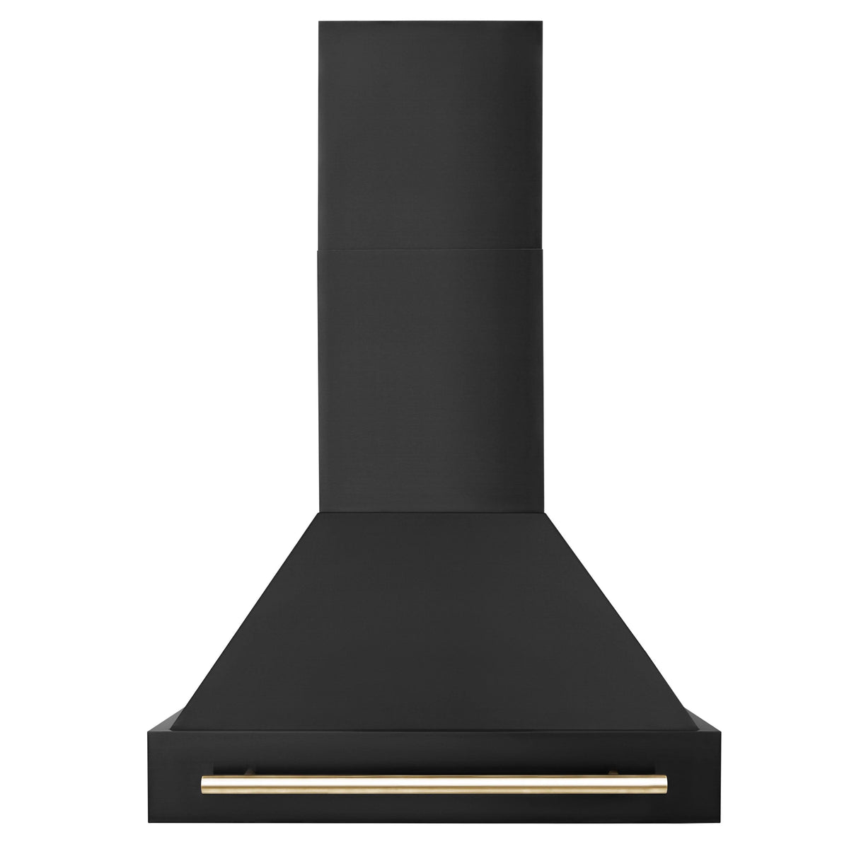 30 in. Black Stainless Steel Range Hood with Gold Handle T724