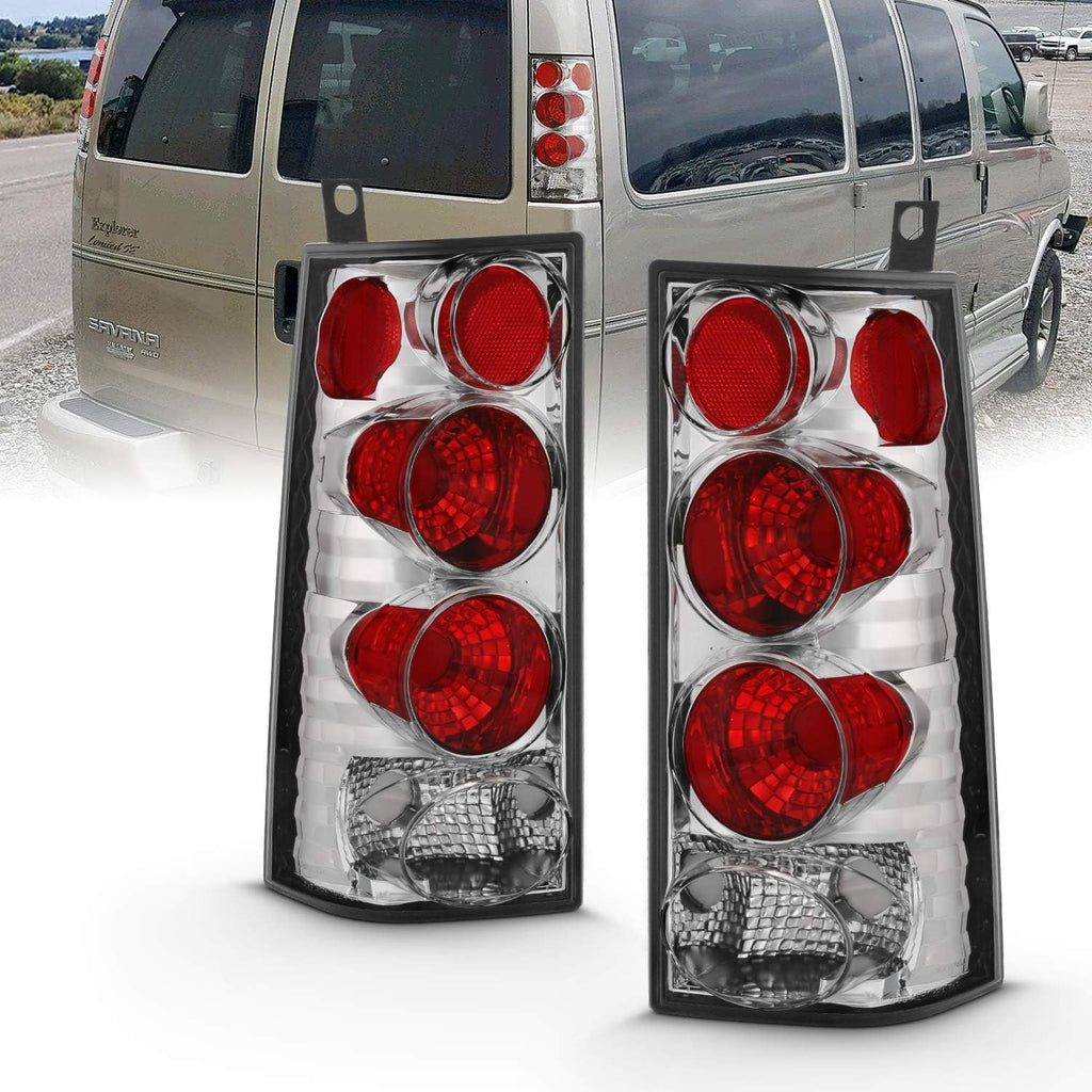 Black Replacement Brake Tail Lights Set T47135
