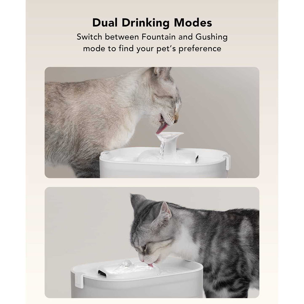Cat Water Fountain with Wireless Pump 2.5L/84oz Automatic Pet Water Fountain T358248