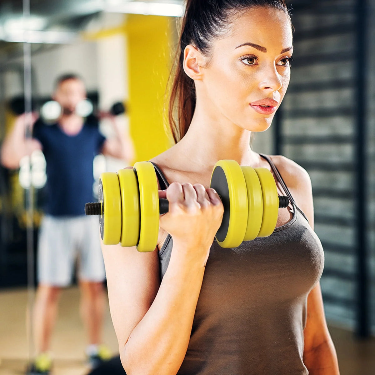 Adjustable 44 Pounds Non-Slip Neoprene Dumbbell Set M7735