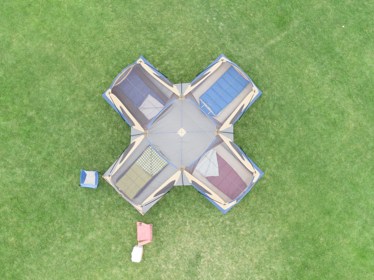 14-Person 4-Room Tent with 4 Entrances H9002