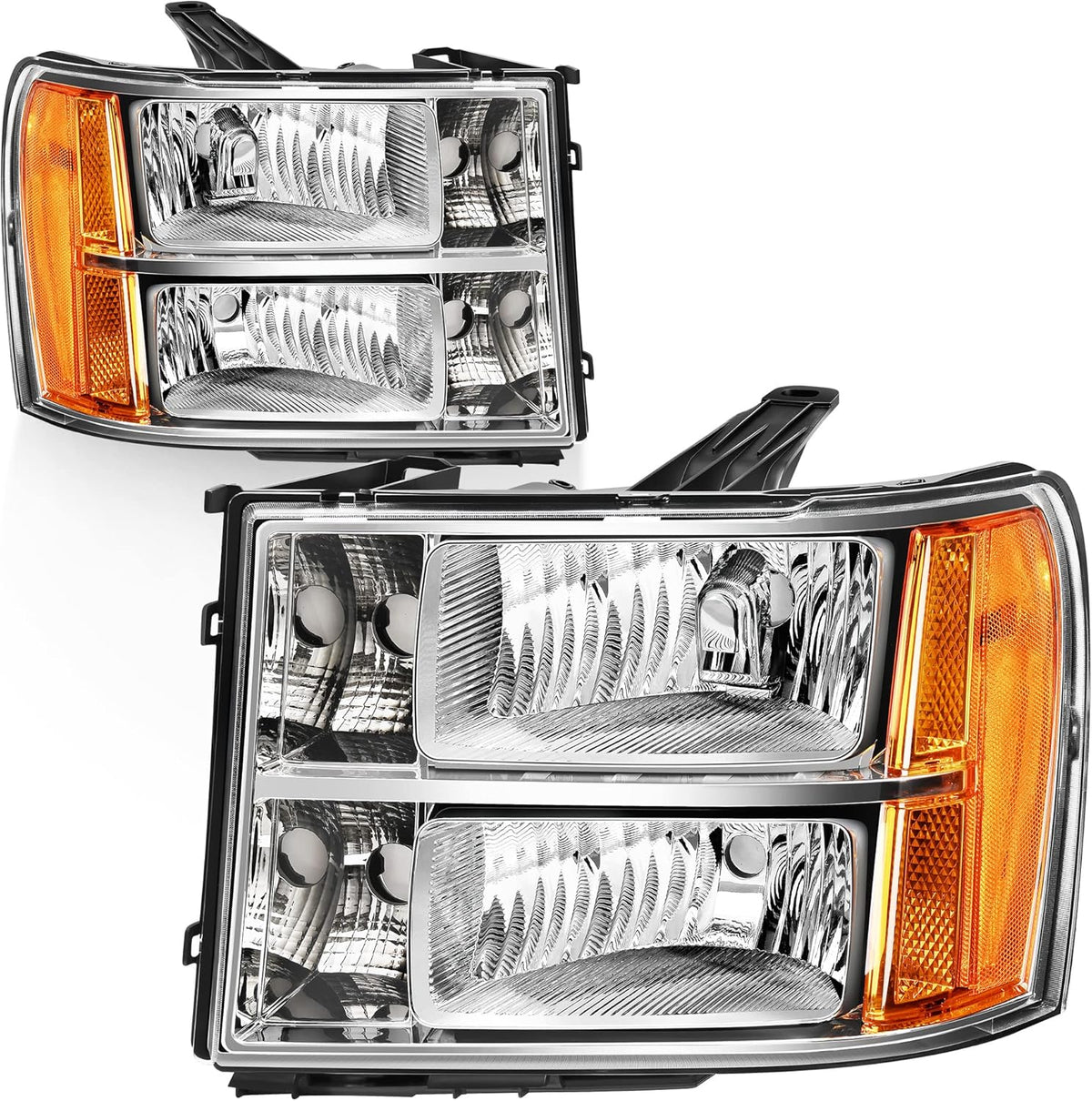 Headlight Assembly Black Housing Clear Lens N357074