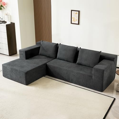 60" Memory Foam Fold Sofa Bed with 2 Pillows Dark Gray Z117600