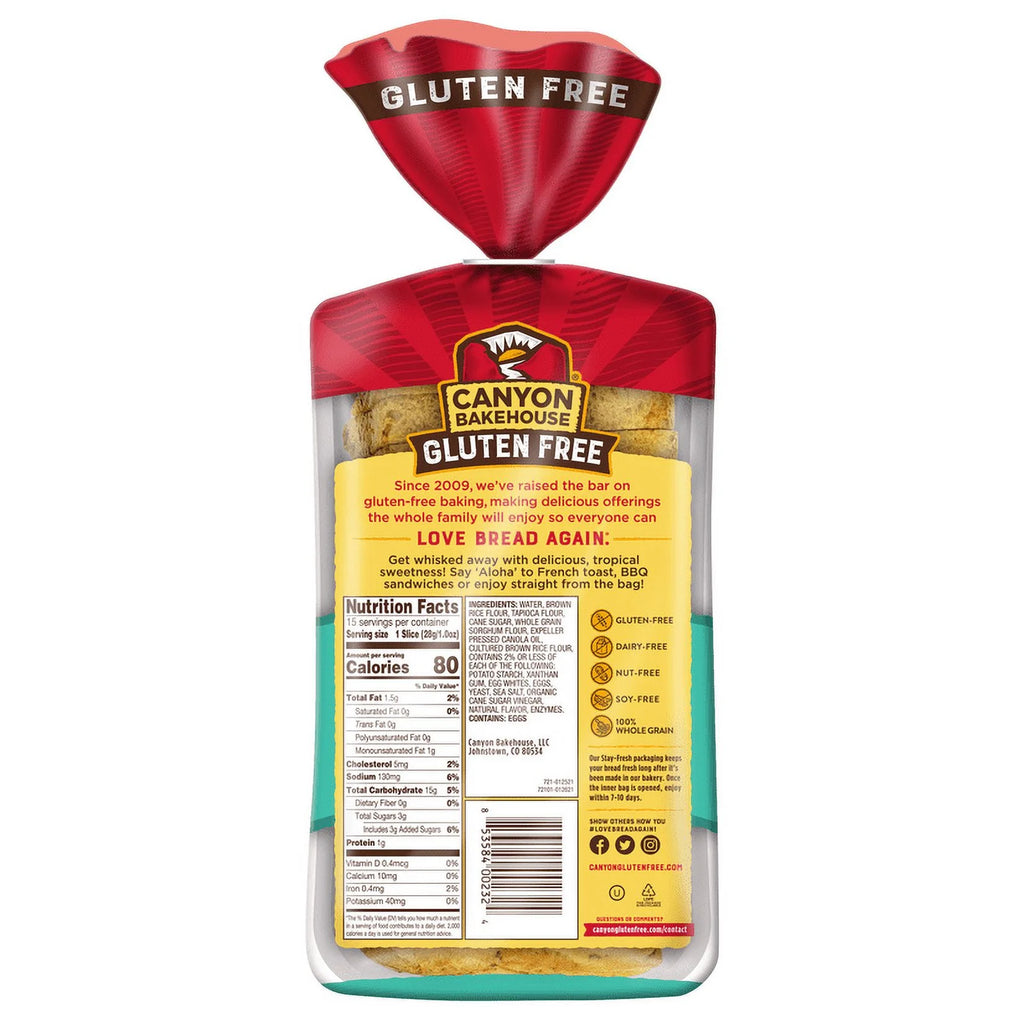 Hawaiian Sweet Bread Without Gluten W50174