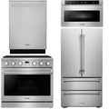 36 Gas Range, Refrigerator, Dishwasher and Microwave B1096