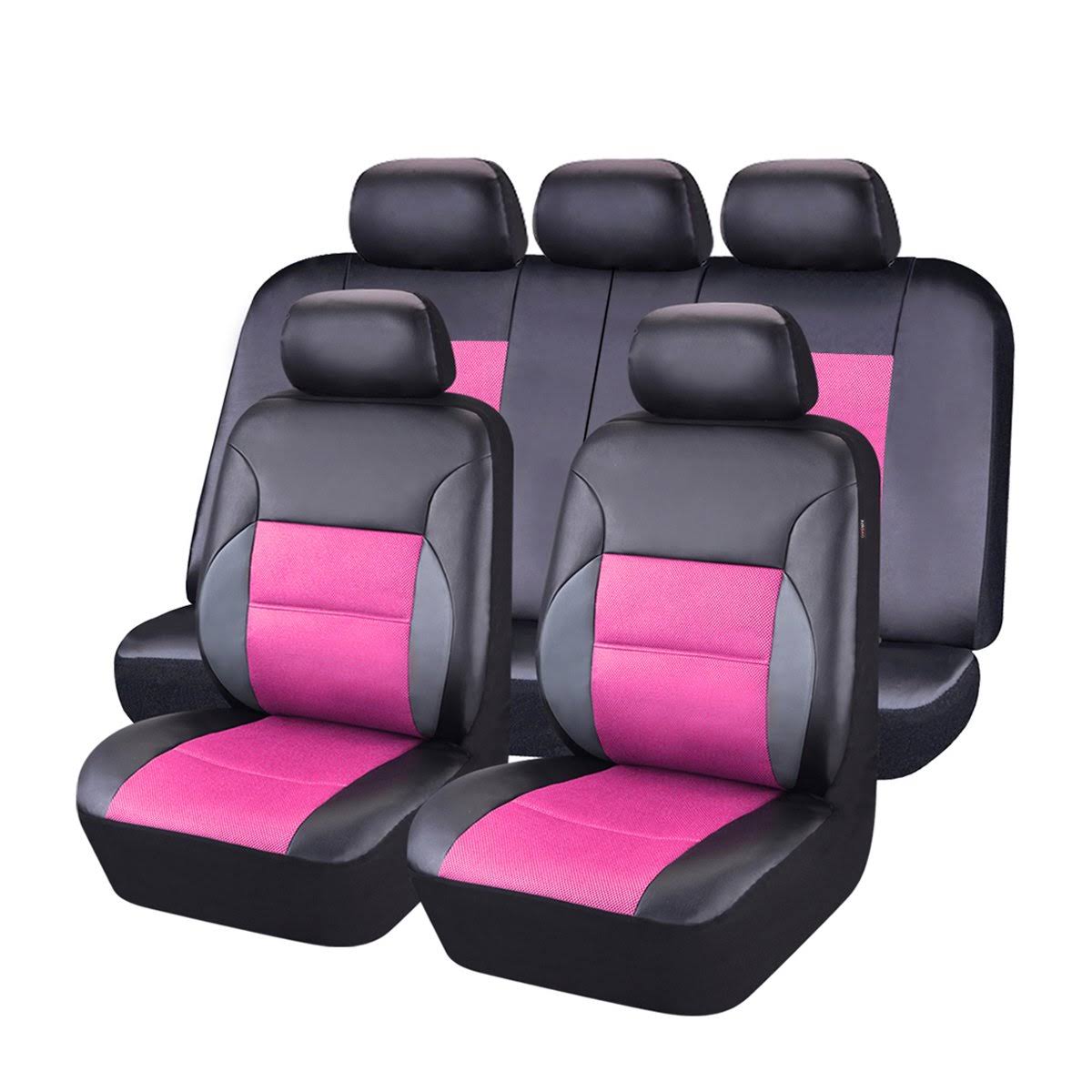 11 Pieces Leather Universal Car Seat Covers Set Q6316