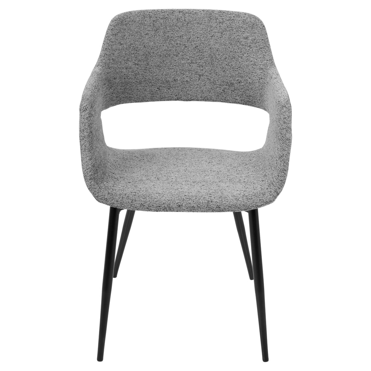 Gray Fabric Dining Chair Set of 2 D53020