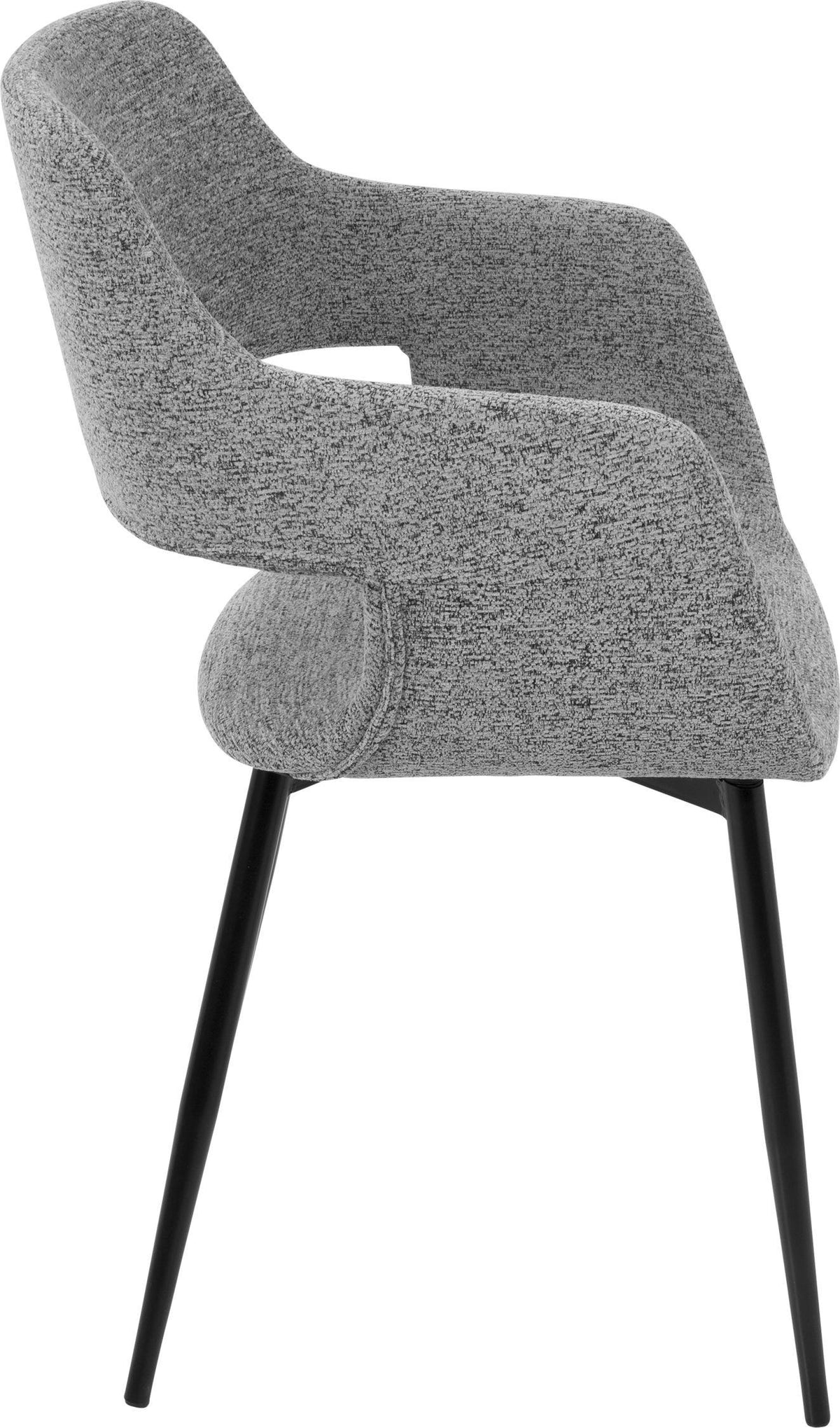 Gray Fabric Dining Chair Set of 2 D53020
