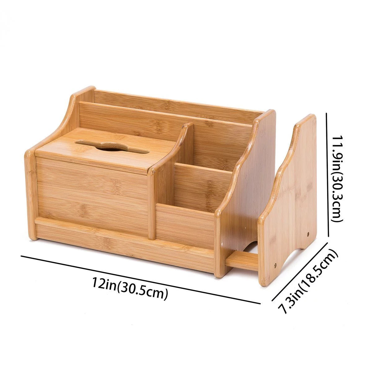 Bamboo Desk Organizer with Extendable Storage J17964