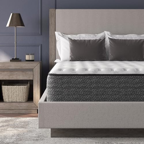 Queen Size 12 Inch Hybrid Mattress with Gel Memory Foam U346650