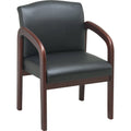 Black Faux Guest Chair Q919409