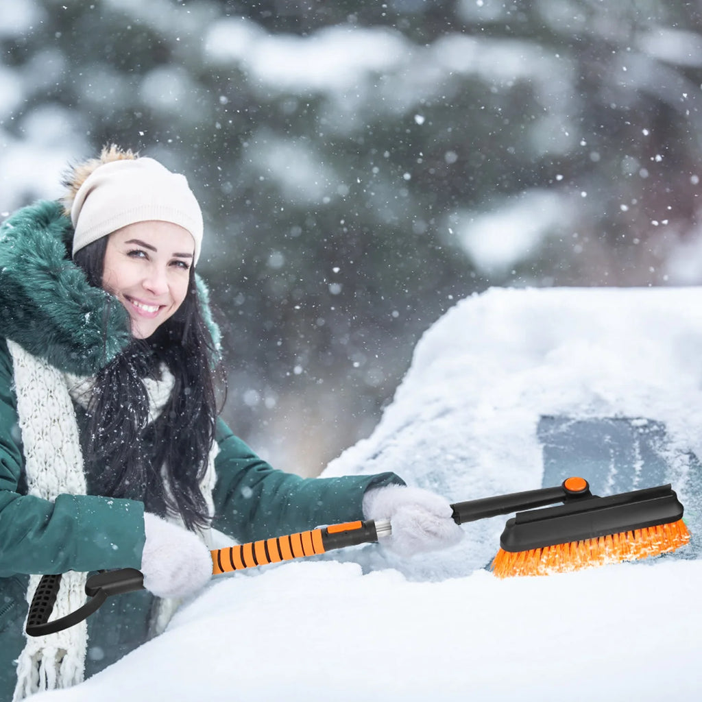 Telescopic Ice Scraper Snow Brush Shovel Kit Q9593