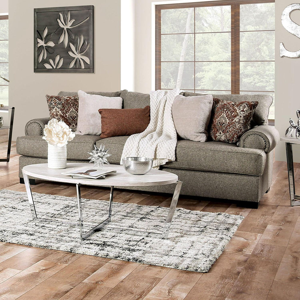 Gray Chenille Sofa P8297