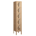 12x22 Wide Five Tier Box Style Vented Metal Locker - Tan V699