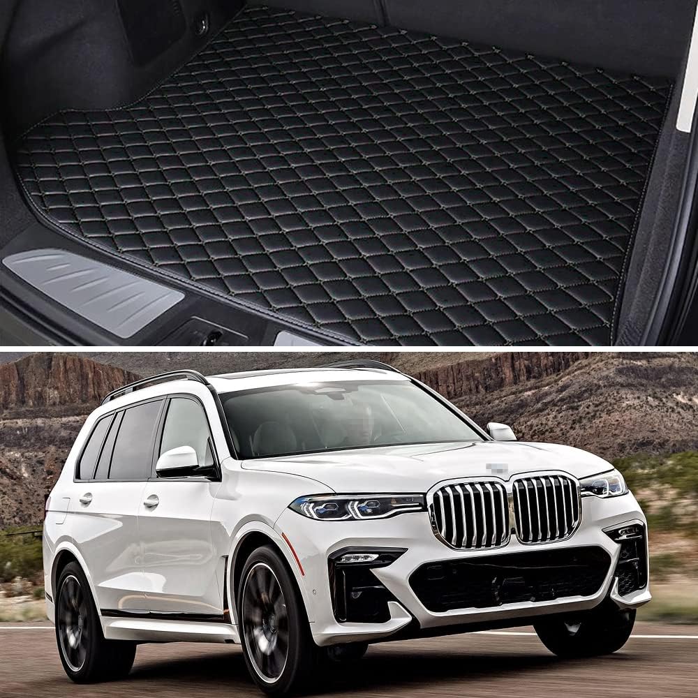 Black Car Trunk Mat Cargo Liner Pack of 2 E8448