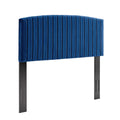 Twin Size Velvet Blue Navy Headboard V6113