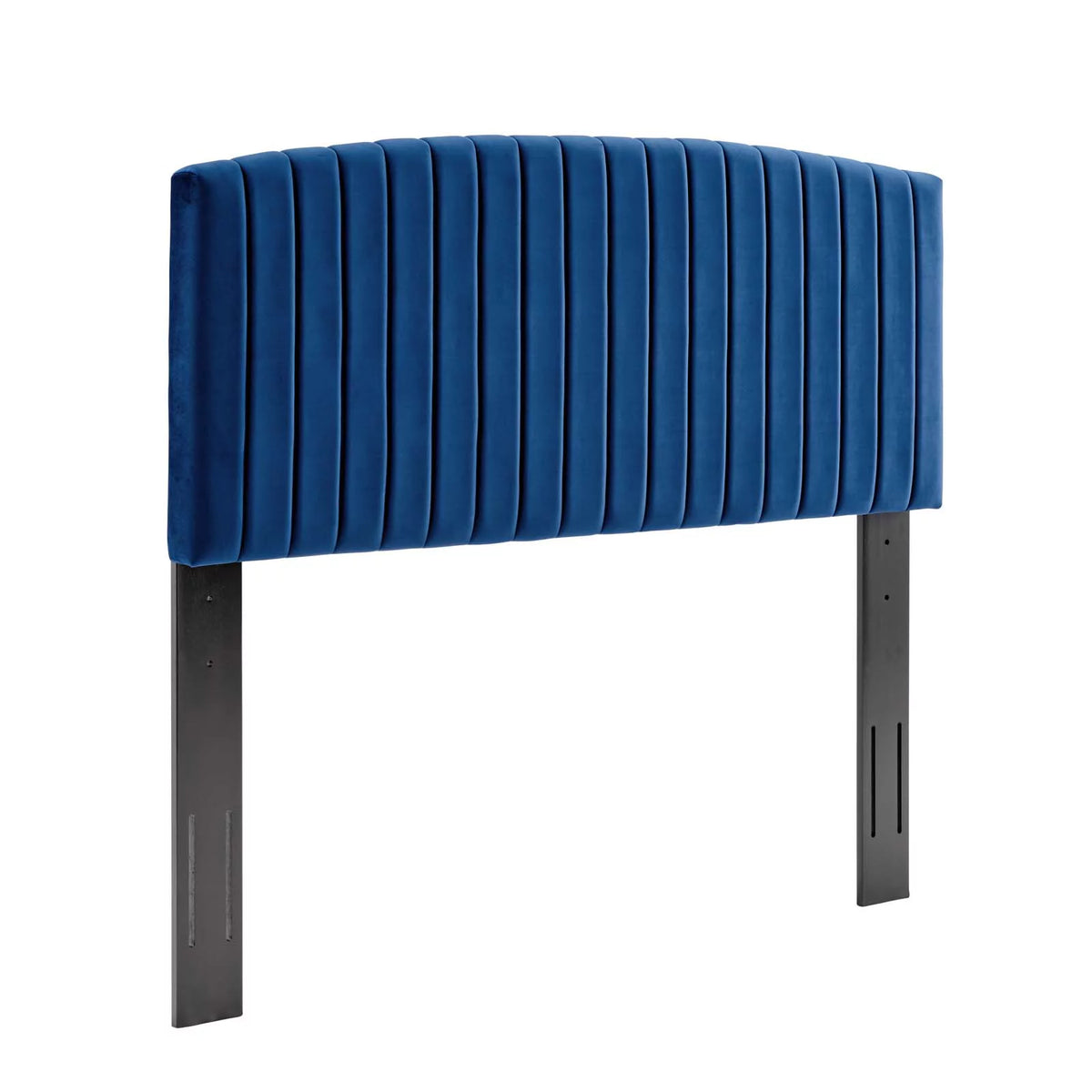 Twin Size Velvet Blue Navy Headboard V6113