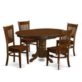Espresso 5 Piece Wood Dining Table Set E748977
