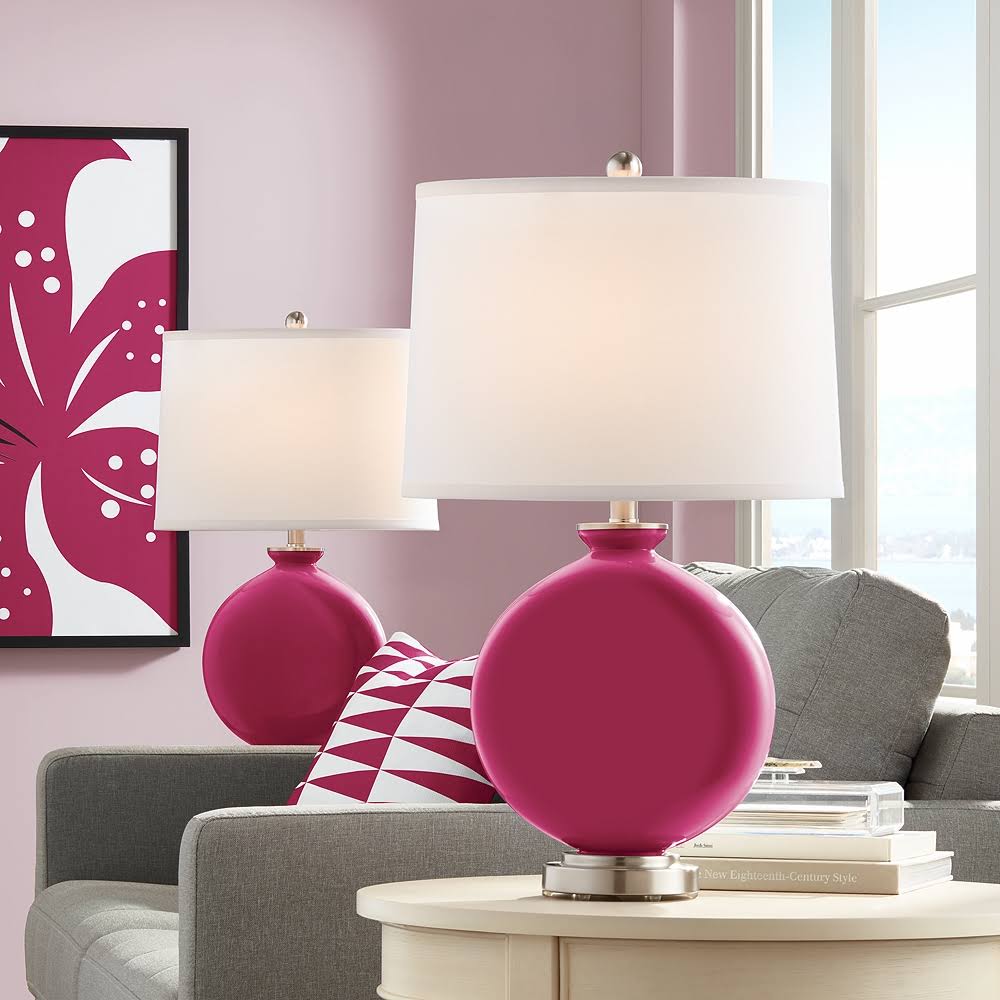 Pink Table Lamp Set of 2 E34139