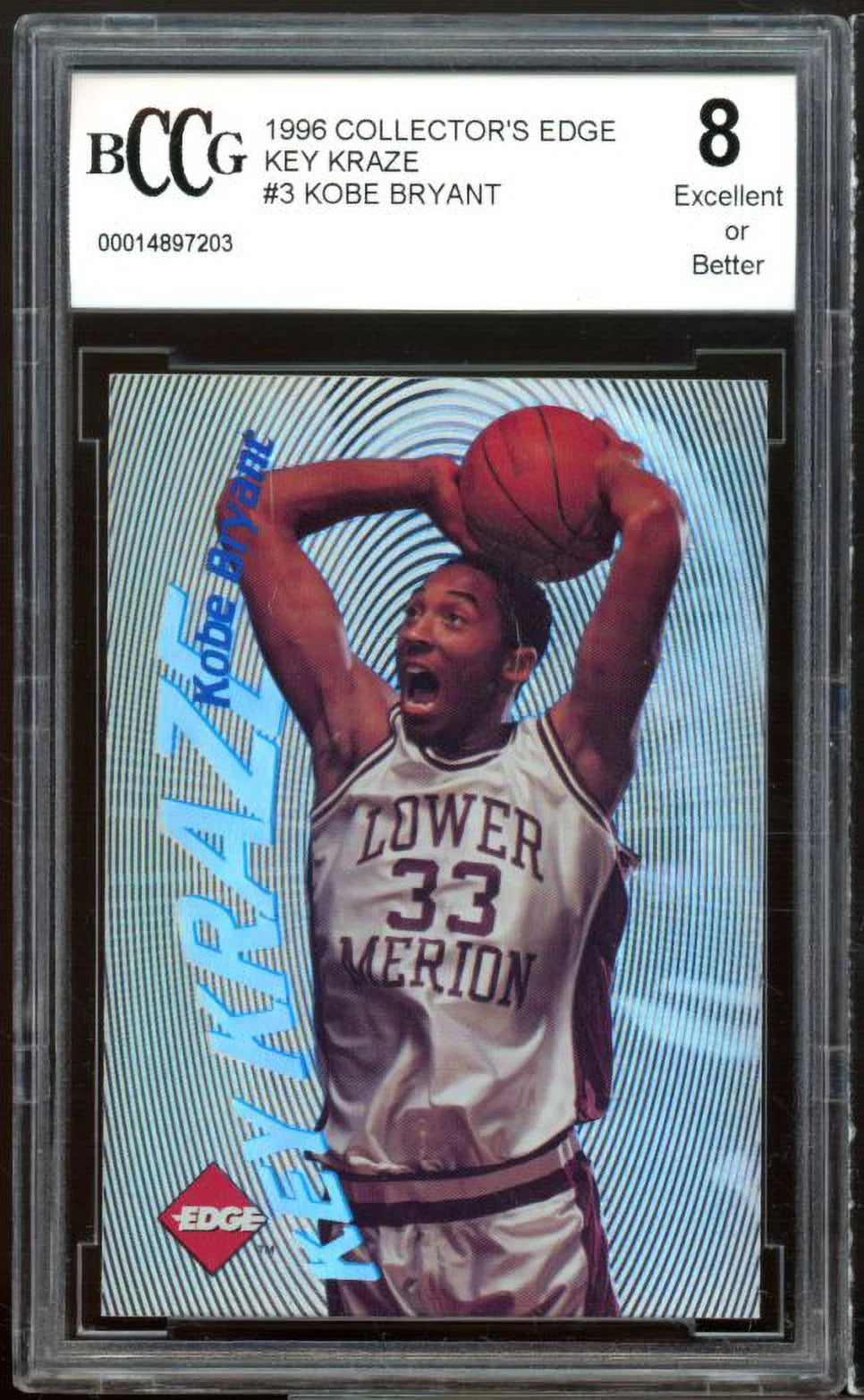 1996 Collector's Edge Kobe Bryant Rookie Card J962