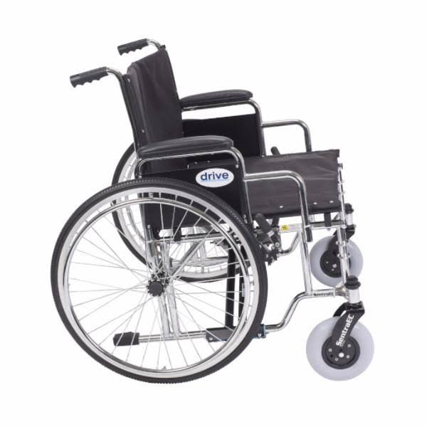 Heavy Duty Extra Wide Wheelchair with Detachable Full Arms Y939