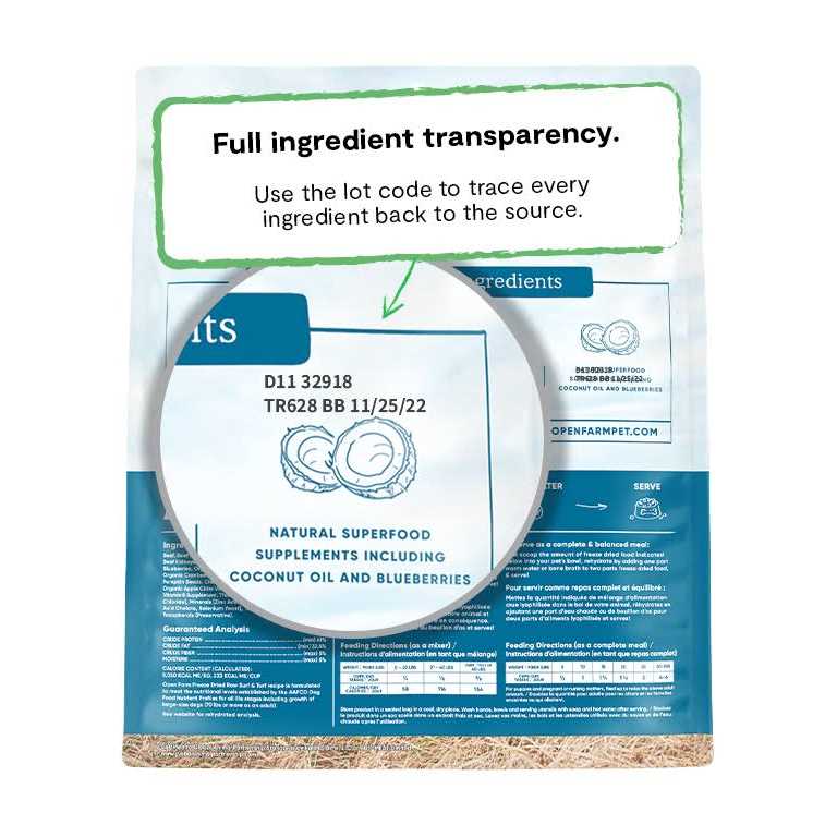 Freeze Dried Raw Dog Food O6558