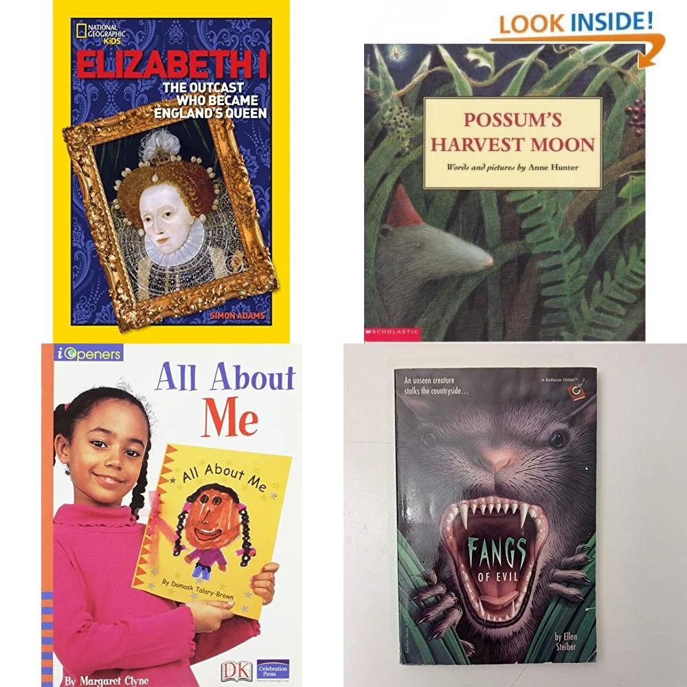4 Pack Paperback Book Bundle: World History Biographies: Elizabeth I C541581