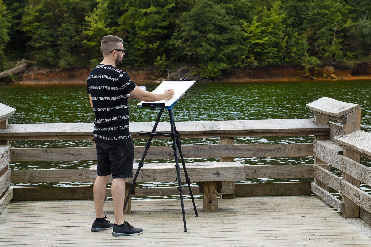 Black Adjustable Watercolor Field Easel X309