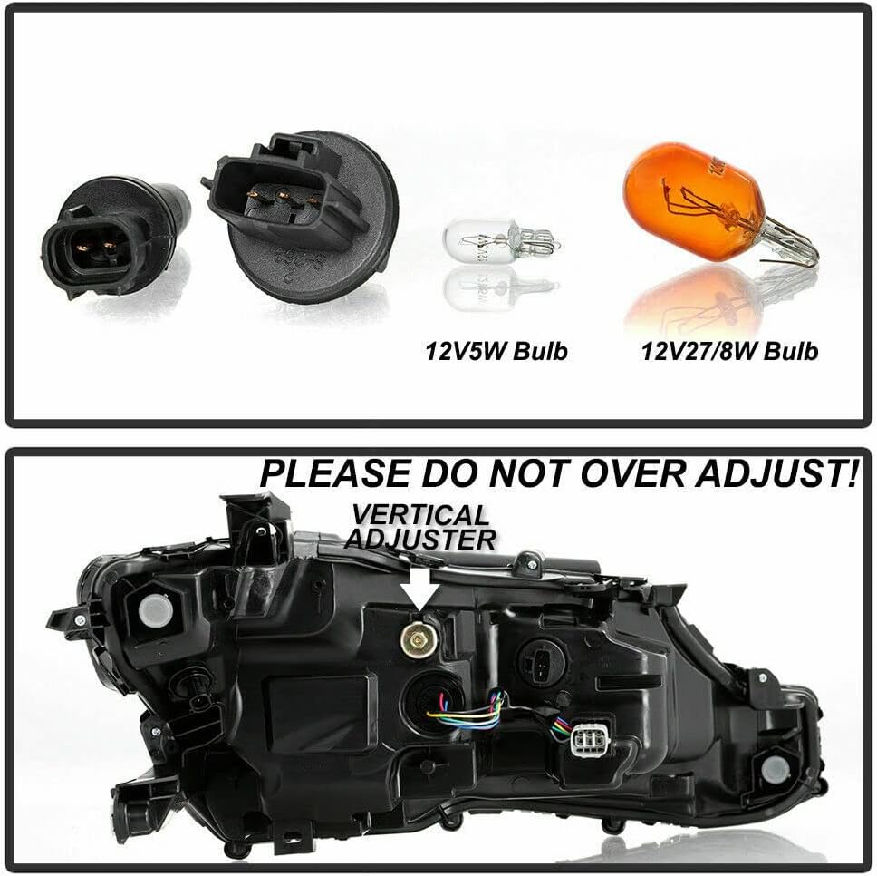 1 Pair LED Projector Headlights Compatible with 2018 2019 2020 Toyota Camry N91481